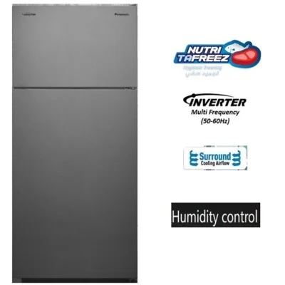 Panasonic Top Mount Freezer Refrigerator 432 Liters 17 CFT - Silver